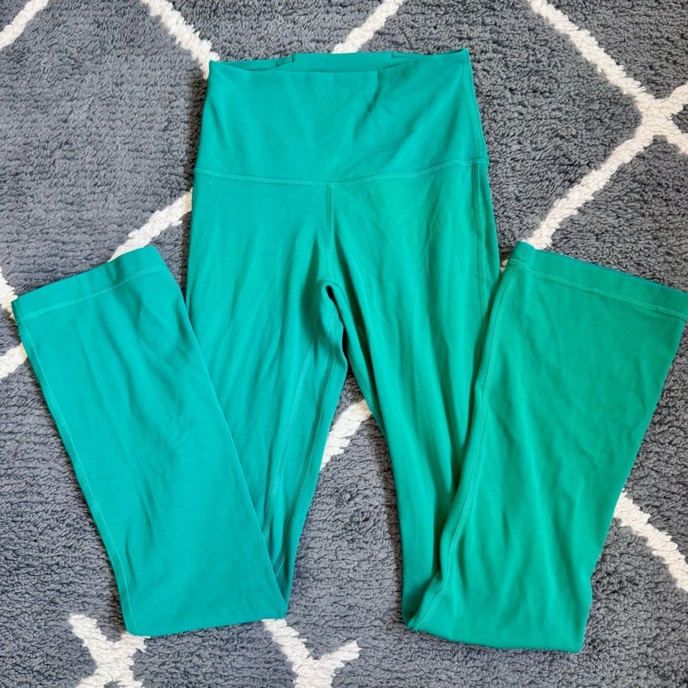 lululemon athletica Align Mini Flare Teal Leggings XShort